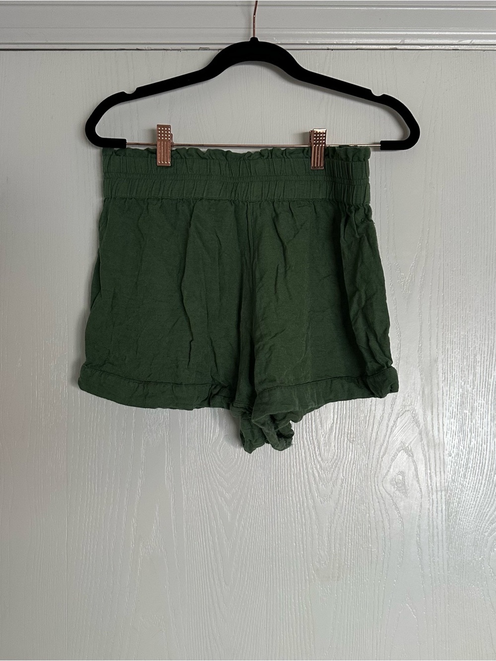 O'Neill Olive High-Waist Roll Hem Shorts